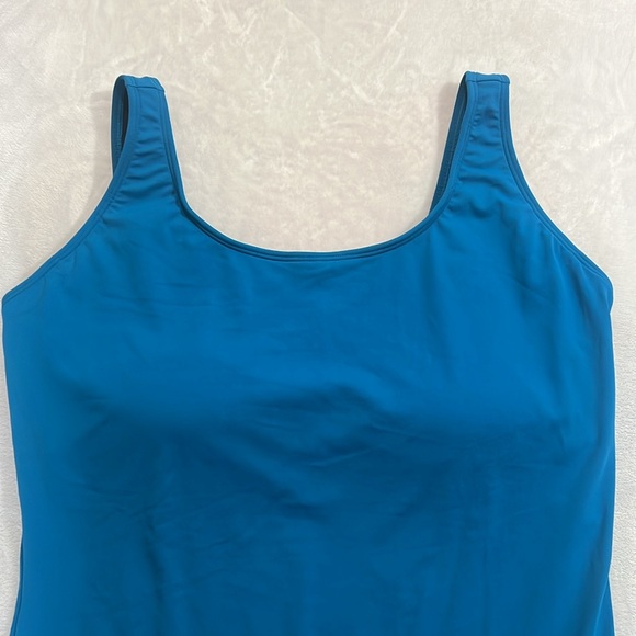 NEW Sporti Teal HydroLast Chlorine Resistant Moderate One Piece Swimsuit 22W - Picture 8 of 13